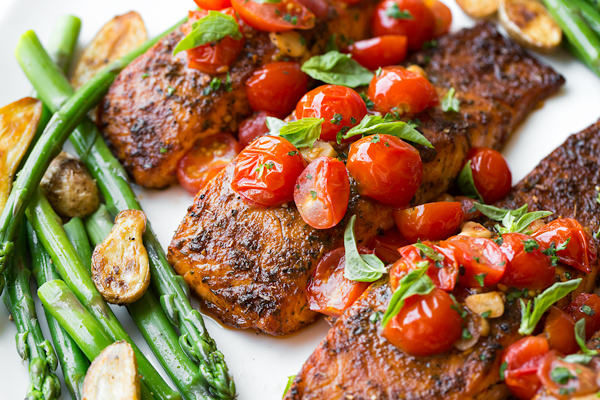Broiled Salmon