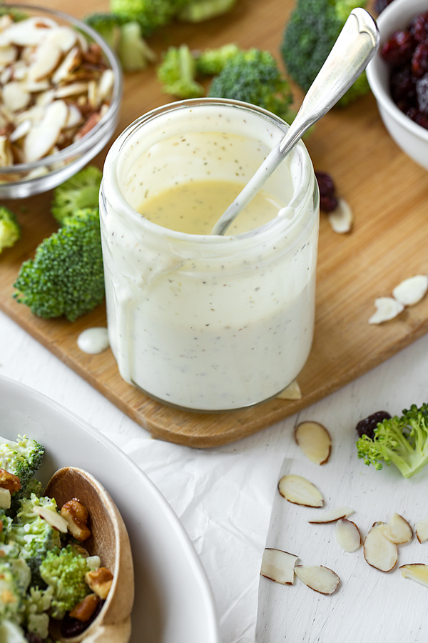 Broccoli Salad Dressing | thecozyapron.com