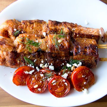 Salmon Kabobs | thecozyapron.com