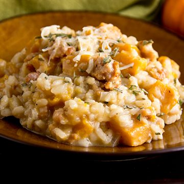 Pumpkin Risotto | thecozyapron.com