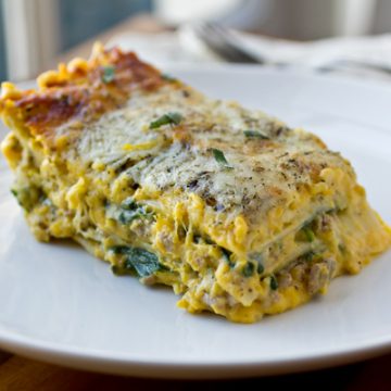 Butternut Squash Lasagna | thecozyapron.com
