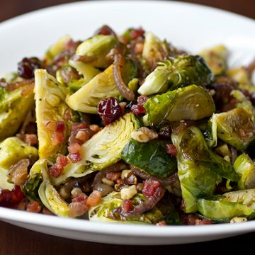 Baked Brussels Sprouts with Cider Glaze | thecozyapron.com