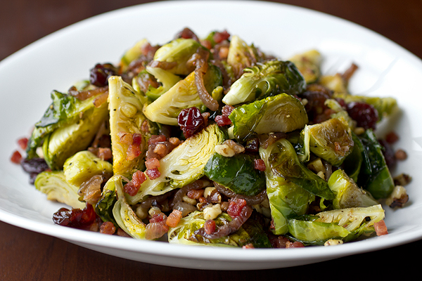 Baked Brussels Sprouts with Cider Glaze