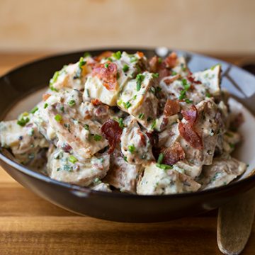 Loaded Baked Potato Salad | thecozyapron.com