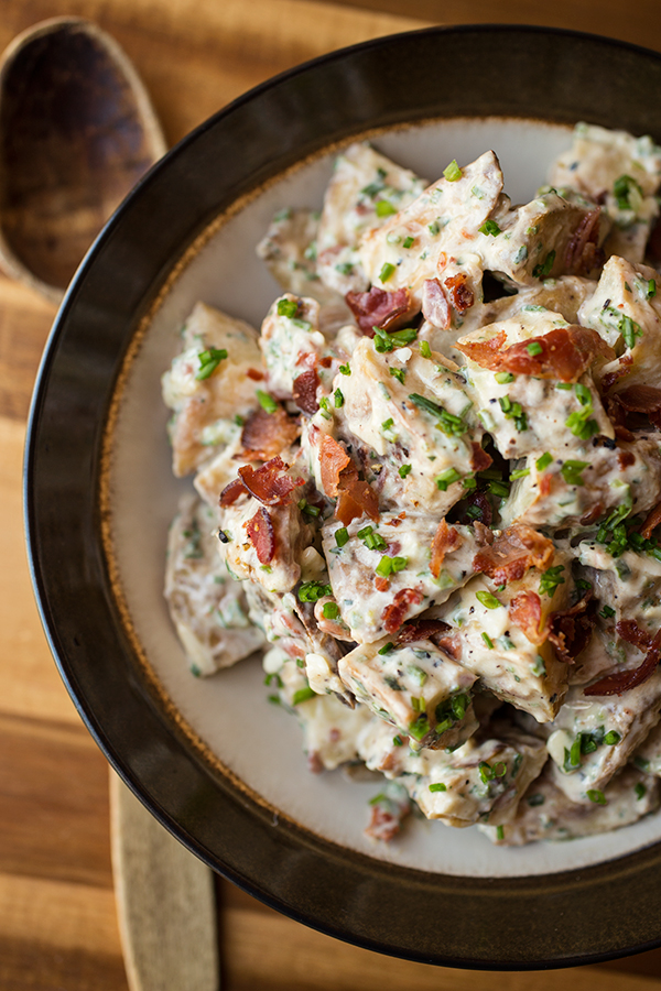 Loaded Baked Potato Salad | thecozyapron.com