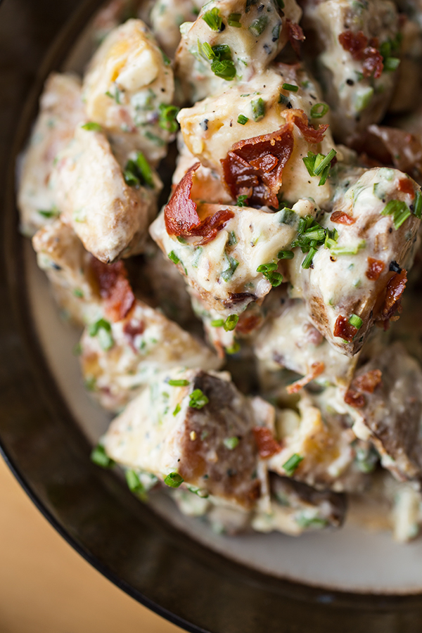 Loaded Baked Potato Salad | thecozyapron.com