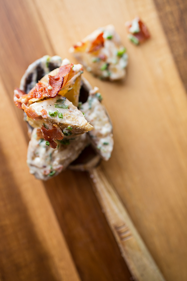 Loaded Baked Potato Salad | thecozyapron.com