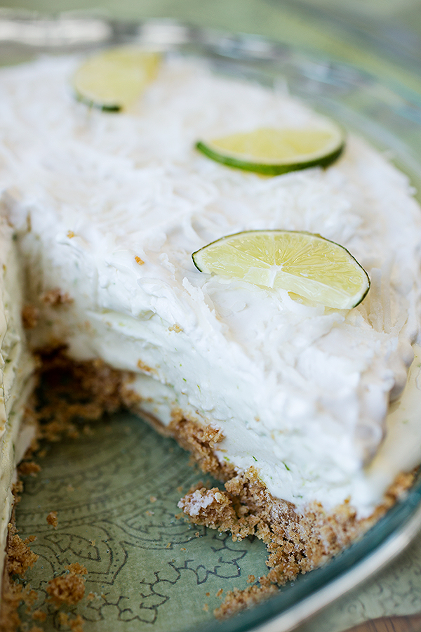 Coconut Lime Icebox Pie | thecozyapron.com