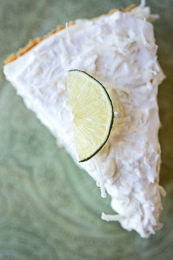Coconut Lime Icebox Pie | thecozyapron.com