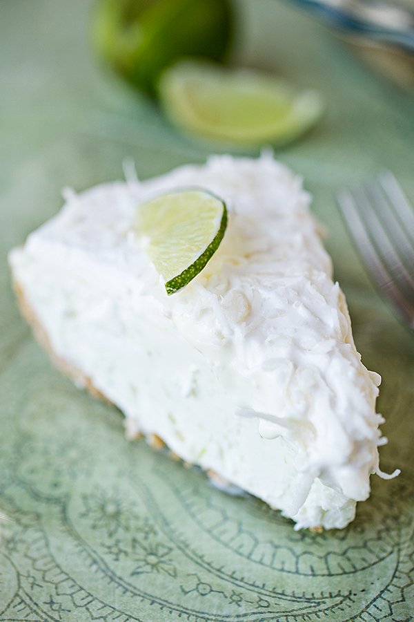 Coconut Lime Icebox Pie | thecozyapron.com