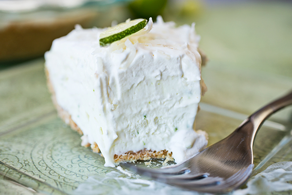 Coconut Lime Icebox Pie | thecozyapron.com