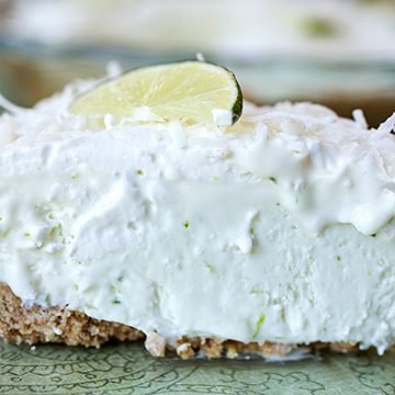 Coconut Lime Icebox Pie | thecozyapron.com