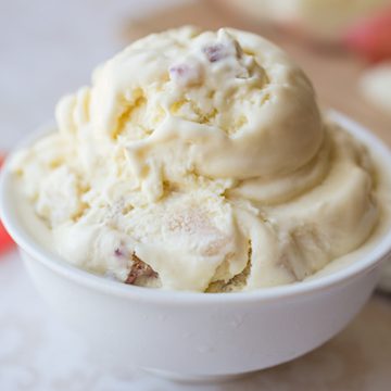 White Peach and Rosewater Ice Cream