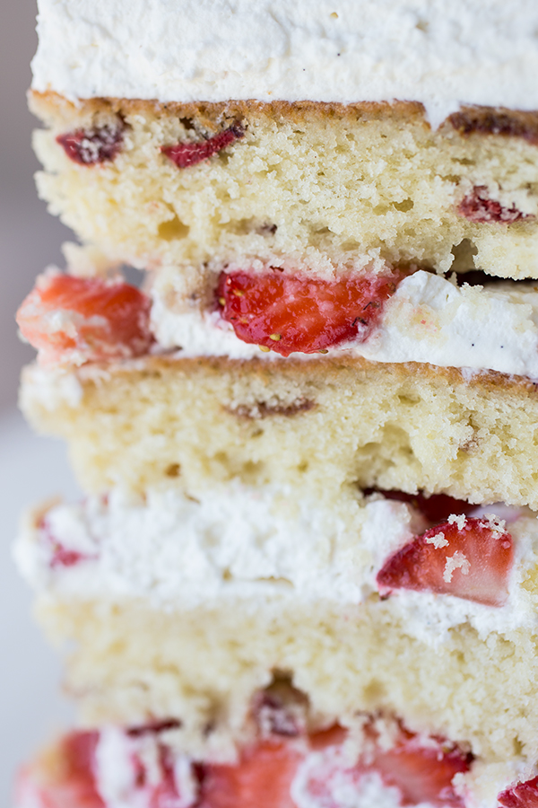 Strawberry Cake | thecozyapron.com