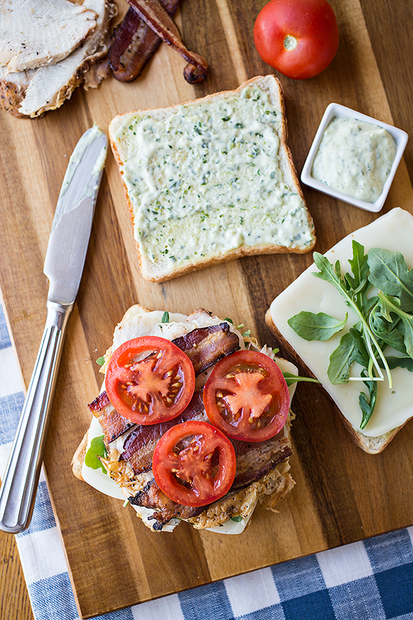 Turkey Club Sandwich Prep | thecozyapron.com
