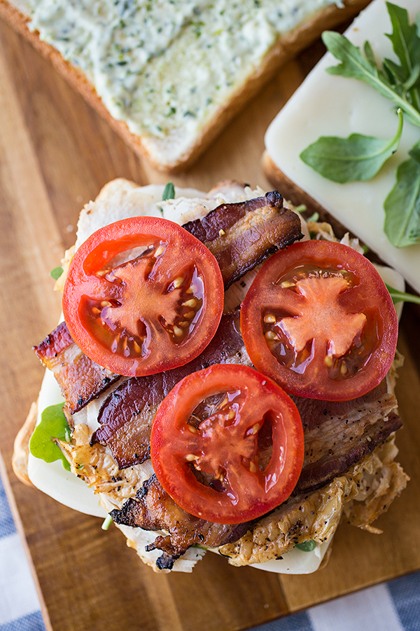 Open-Face Turkey Club Sandwich | thecozyapron.com