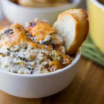 Broccoli Cheddar Parmesan Dip