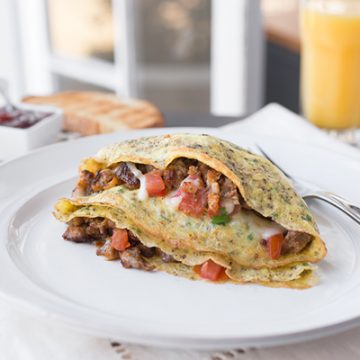 Cheesy Egg "Crepe"