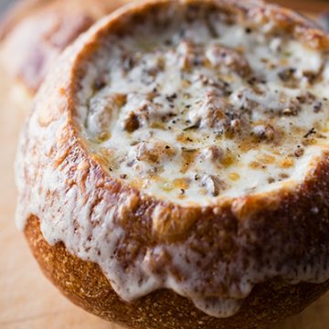 Philly Cheesesteak Stew | thecozyapron.com