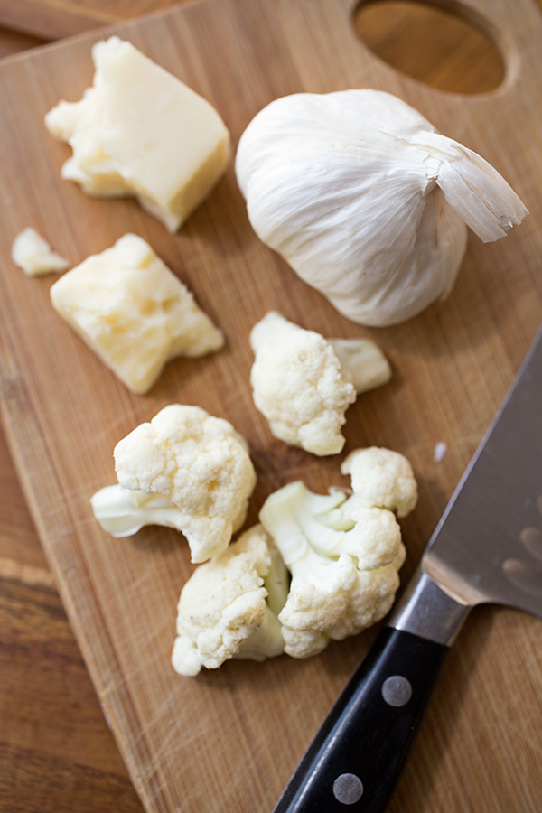Ingredients for Cauliflower Dip | thecozyapron.com