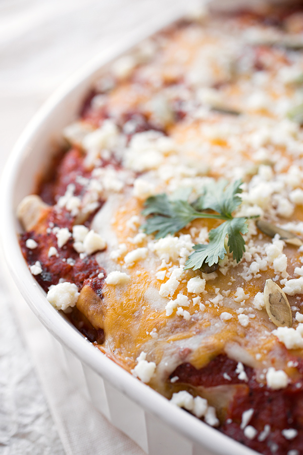Steak Enchiladas in Pan | thecozyapron.com