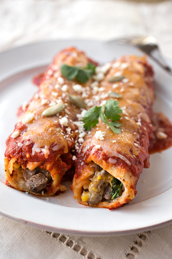 Steak Enchiladas | thecozyapron.com
