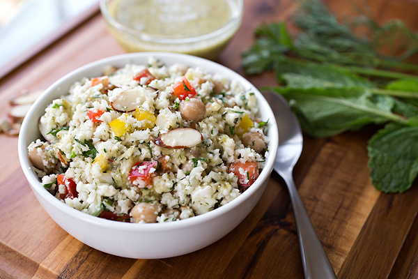 Cauliflower “Couscous” Salad, and All Of Those Tasty Little Flecks Of Flavor In Life