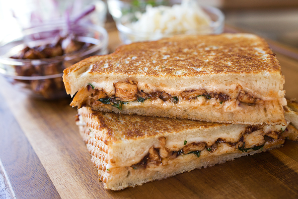 BBQ Chicken Grilled Cheese