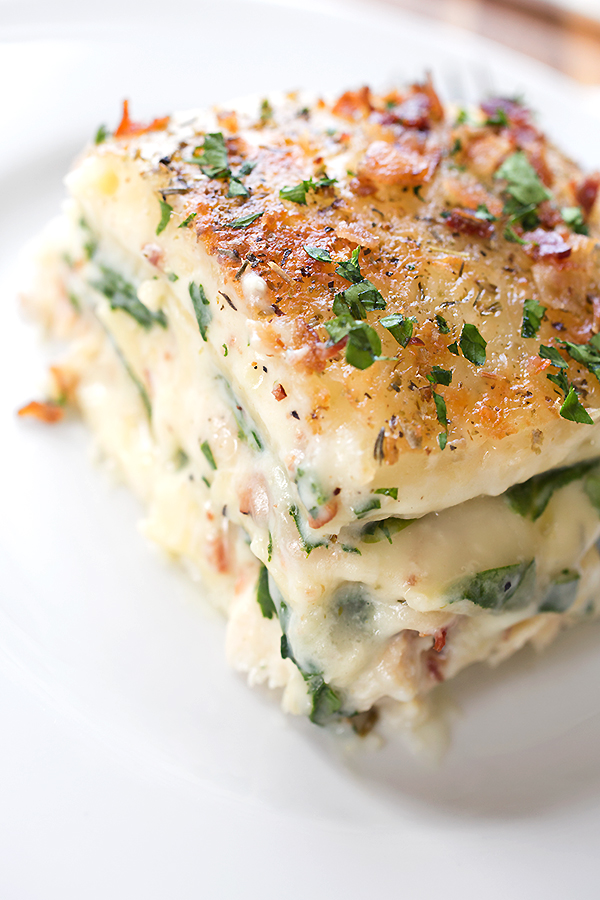 Spinach Lasagna | thecozyapron.com