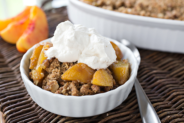 Warm Vanilla-Bourbon Peach Crisp, and Luxuriating in the Sweet Taste of this Season of Life
