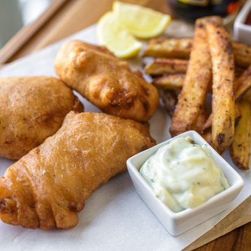 Fish and Chips Recipe | thecozyapron.com
