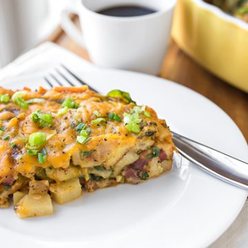 Breakfast Potato Casserole | thecozyapron.com