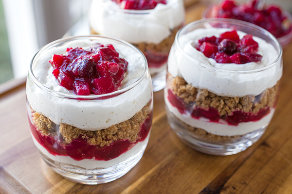 Cranberry Cheesecake Parfaits