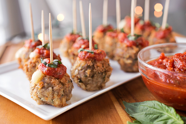 Mozzarella Stuffed Meatballs