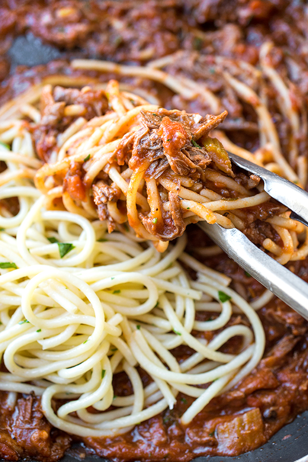 Short Rib Ragu with Porcini Mushrooms | thecozyapron.com