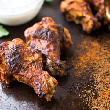Crispy Chicken Wings Tandoori Style | thecozyapron.com