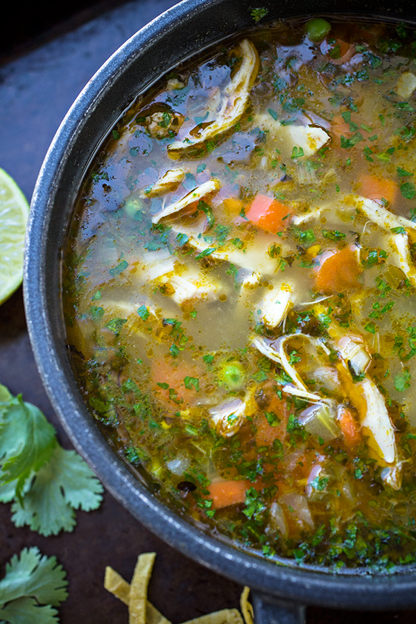 Chicken and Rice Soup | thecozyapron.com