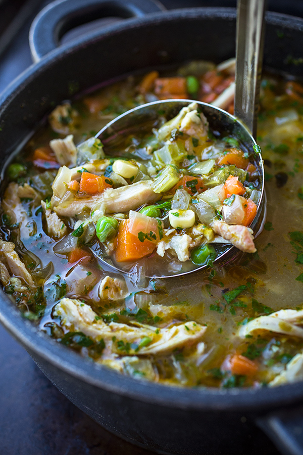 Chicken and Rice Soup | thecozyapron.com