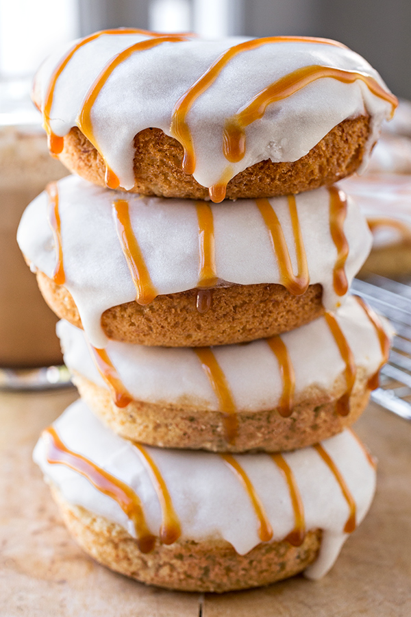 Stacked Banana Donuts | thecozyapron.com