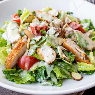 Honey Mustard Chicken Salad | thecozyapron.com