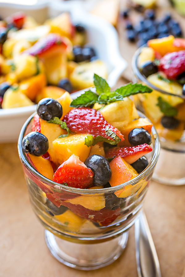 Rainbow Fruit Salad | thecozyapron.com
