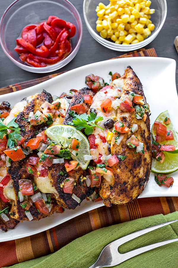 Stuffed Chicken Breasts Southwest Style | thecozyapron.com