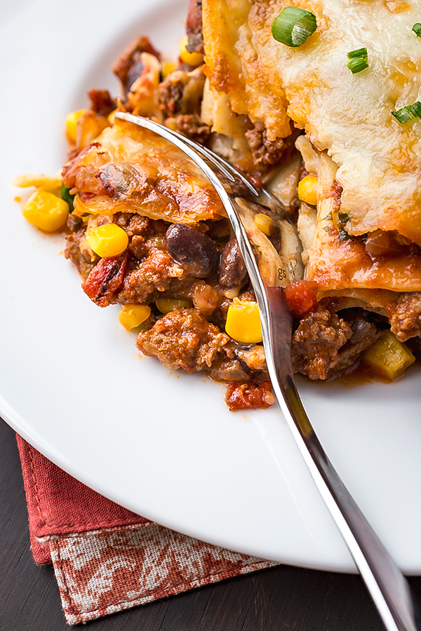Mexican Lasagna | thecozyapron.com