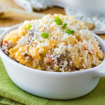 Cheeseburger Macaroni | thecozyapron.com