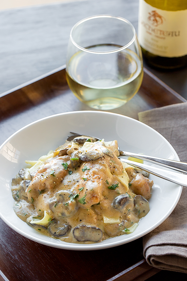 Chicken Stroganoff with Mushrooms | thecozyapron.com