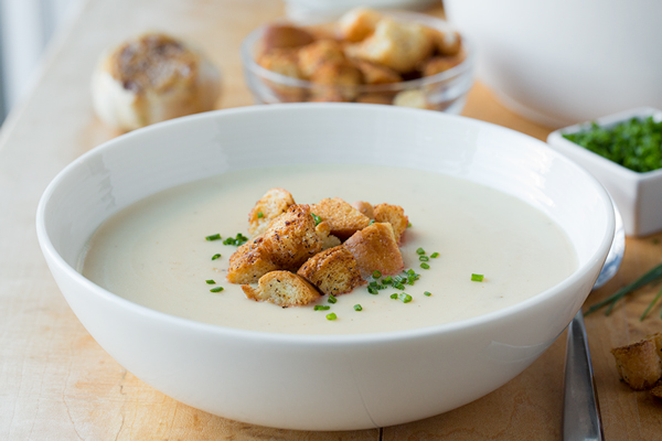 Roasted Garlic Potato Soup