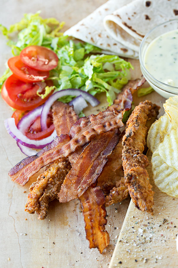 Crispy Chicken Wrap Ingredients | thecozyapron.com