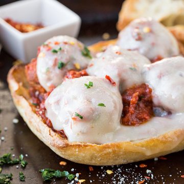 Meatball Sandwich | thecozyapron.com