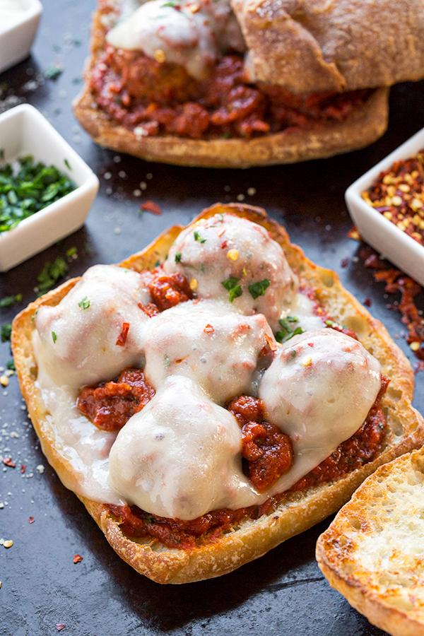 Meatball Sandwich | thecozyapron.com