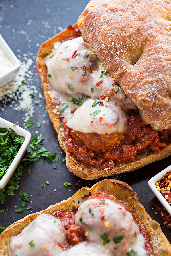 Meatball Sandwich | thecozyapron.com